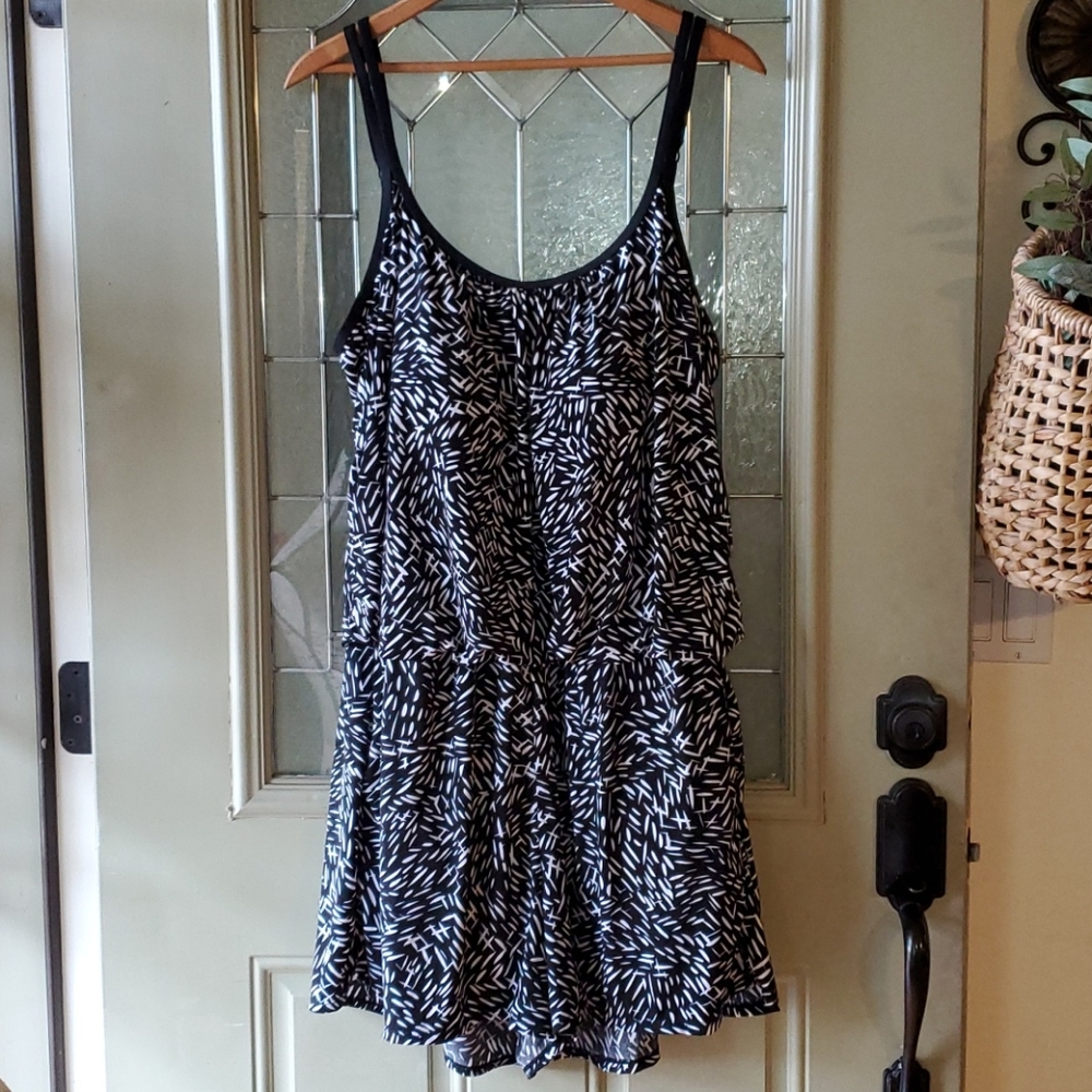 Azul one piece swim suit shorts attached